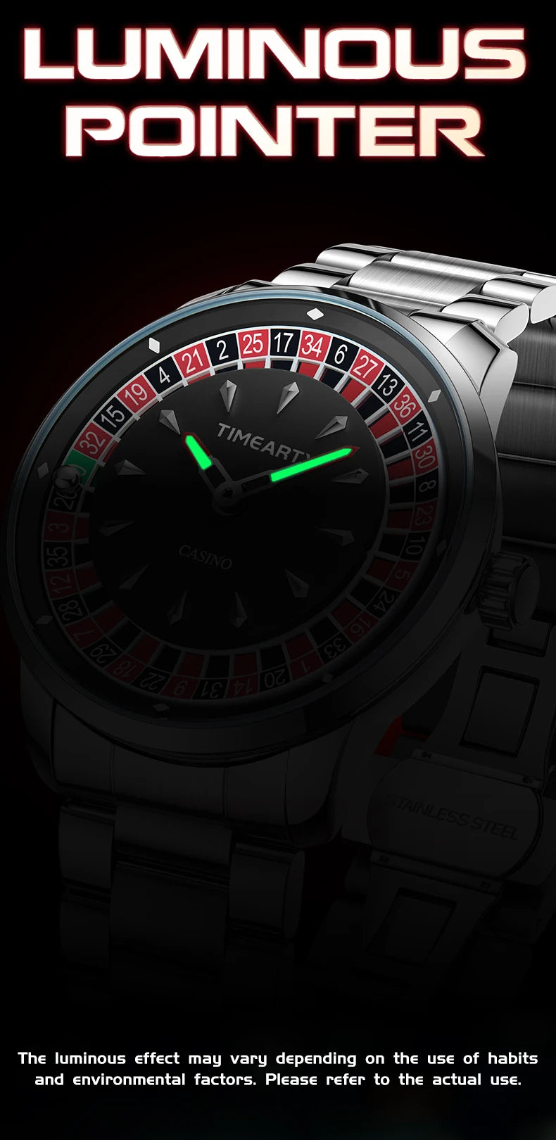 Reloj NOXE Roulette — Ruleta Giratoria Real