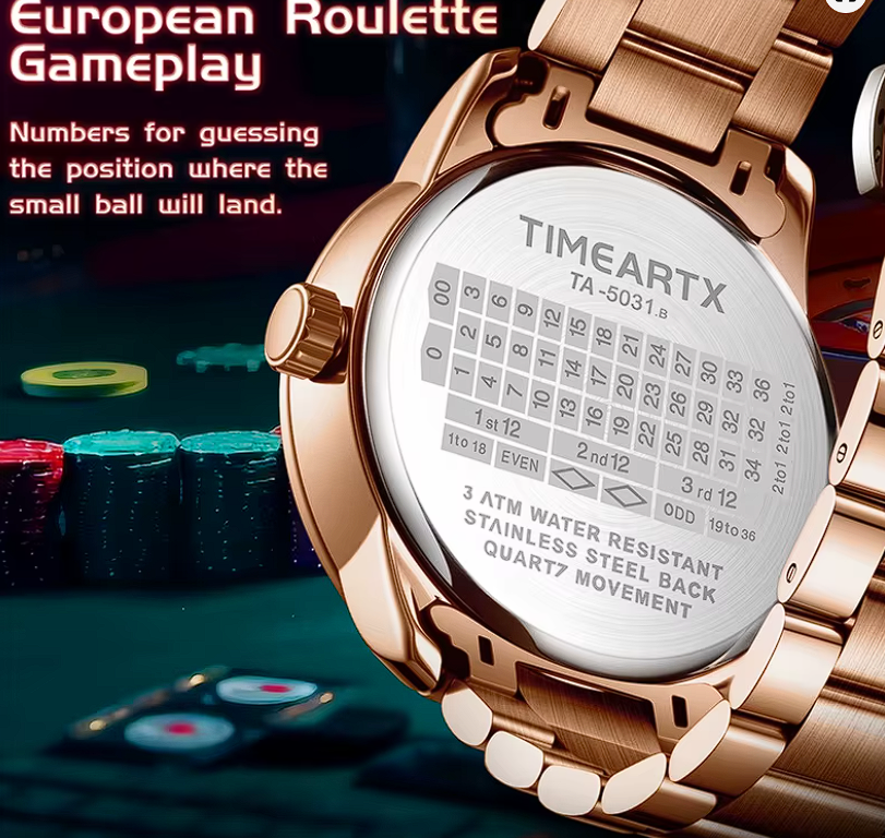 Reloj NOXE Roulette — Ruleta Giratoria Real